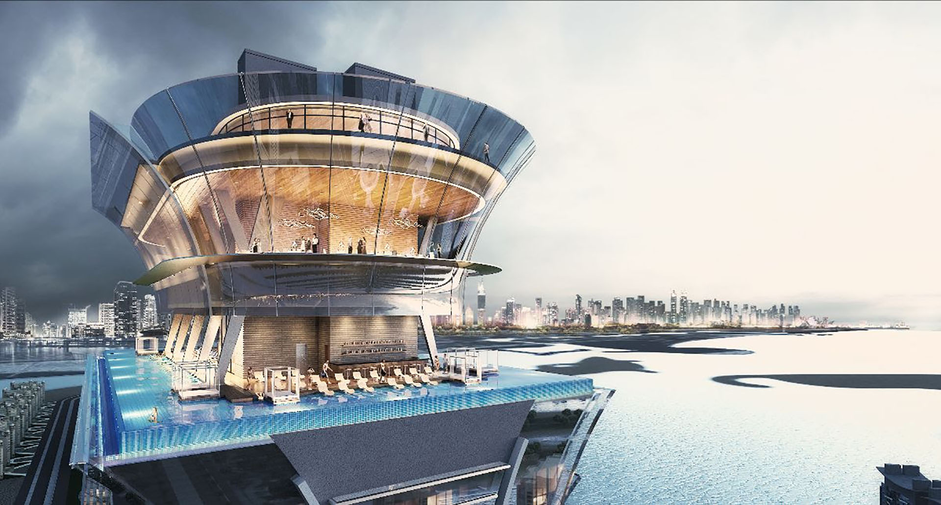 Aura skypool дубай